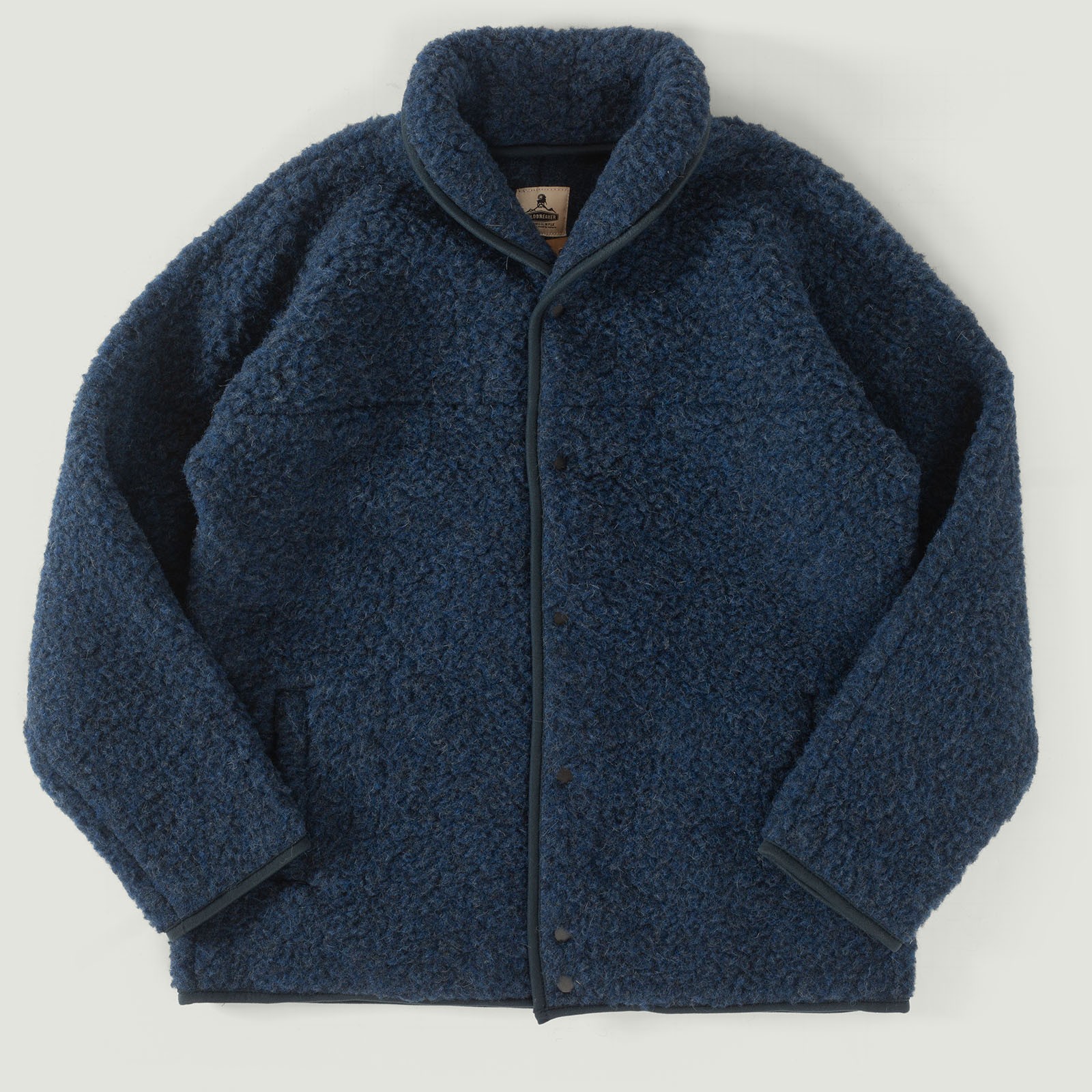 Vignettes veste laine COLDBREAKER Flâneurs Wool Pile Retro Jacket Dark Blue