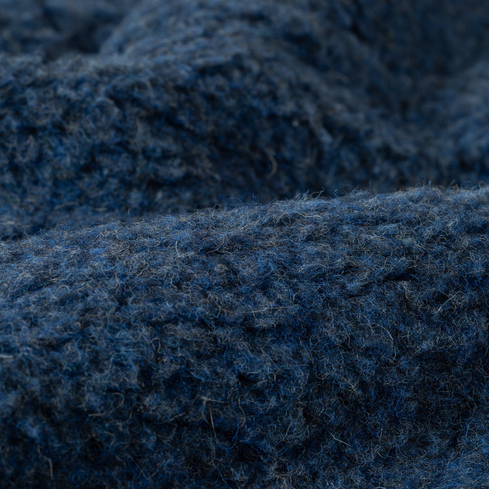 détail COLDBREAKER  Flâneurs Wool Pile Retro Jacket Dark Blue outside