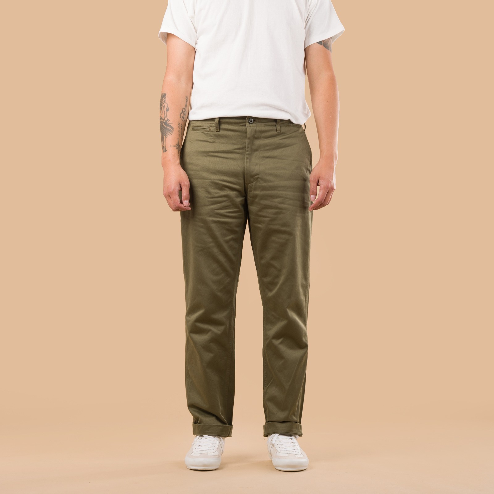 F0514 Narrow U.S. Trousers Olive