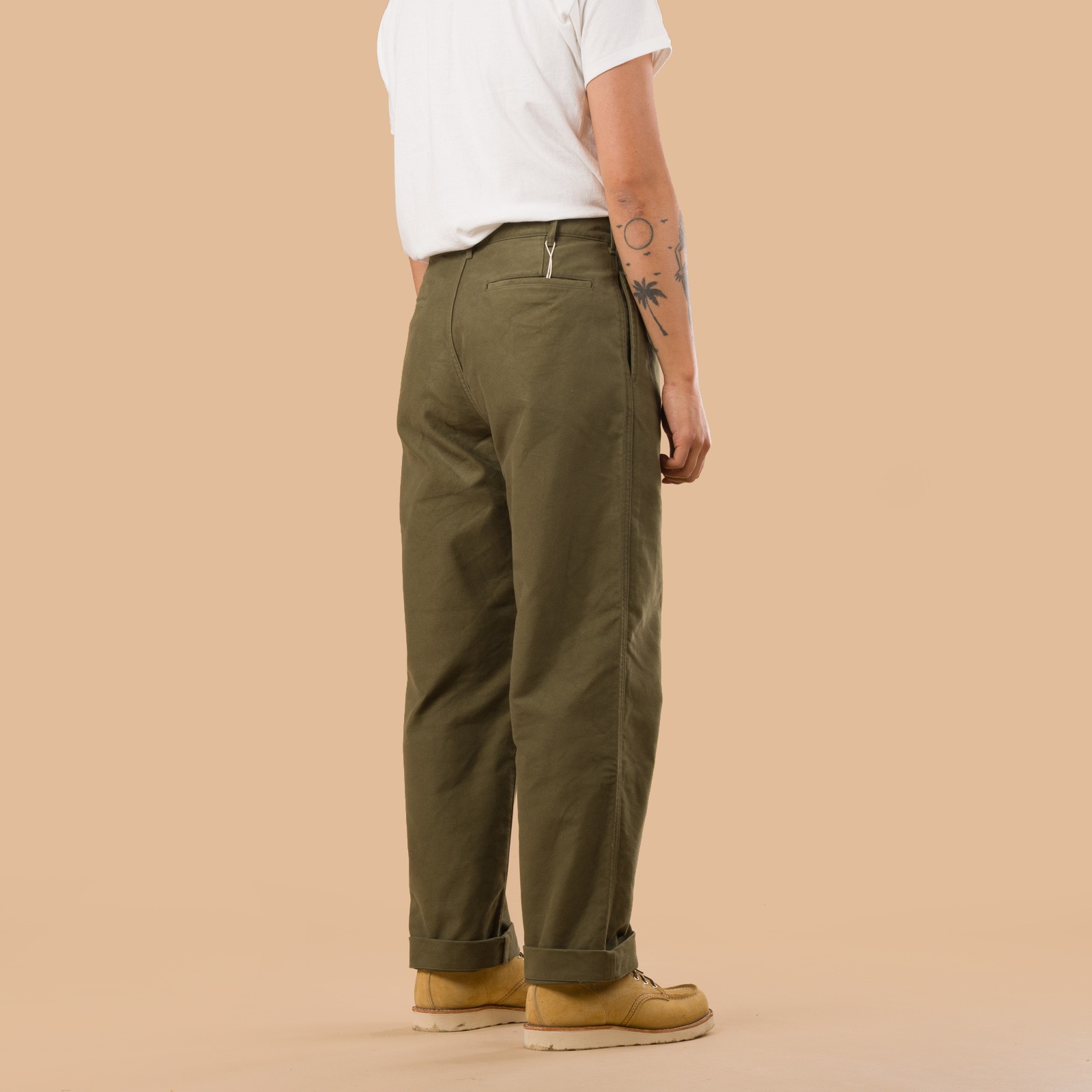 F0543 Moleskin Trousers Olive