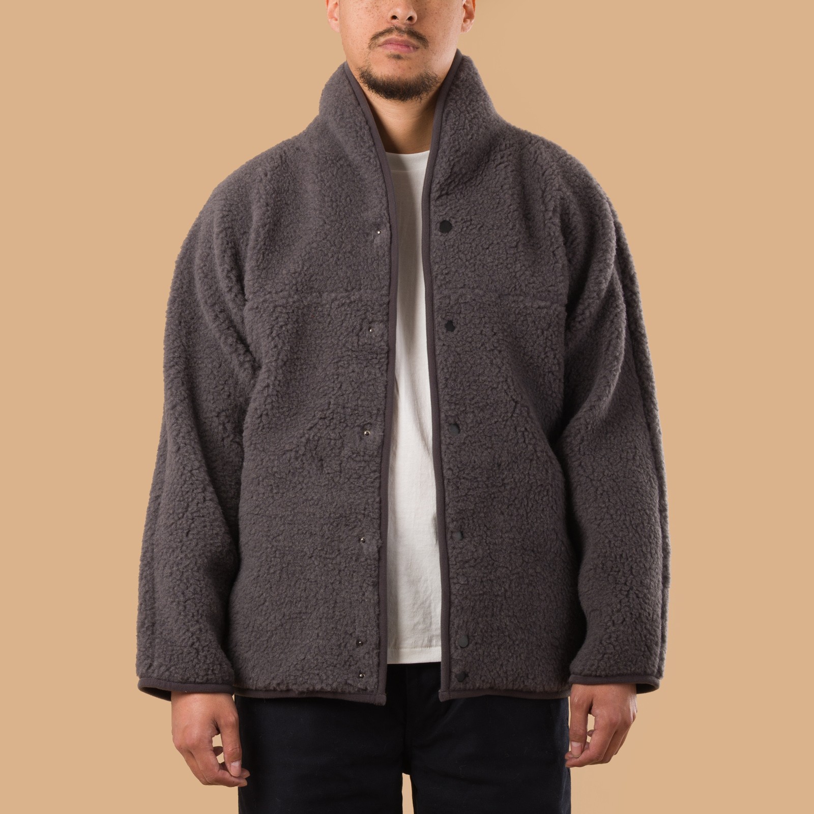 Image-Flâneurs_COLDBREAKER  Flâneurs Ultralight Retro Jacket Anthracite_de-face