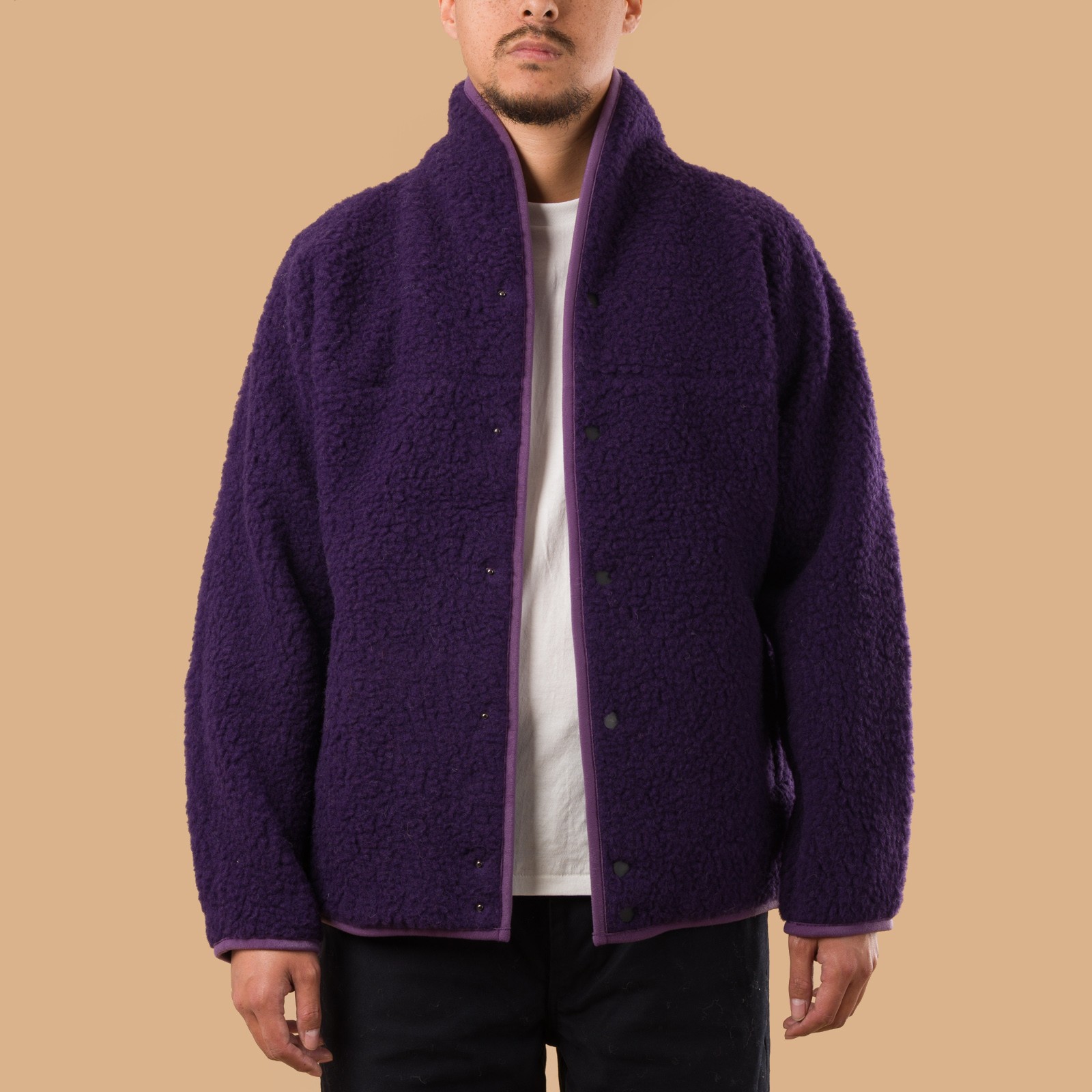 Image-Flâneurs_COLDBREAKER  Flâneurs Retro Jacket Plum_De-face