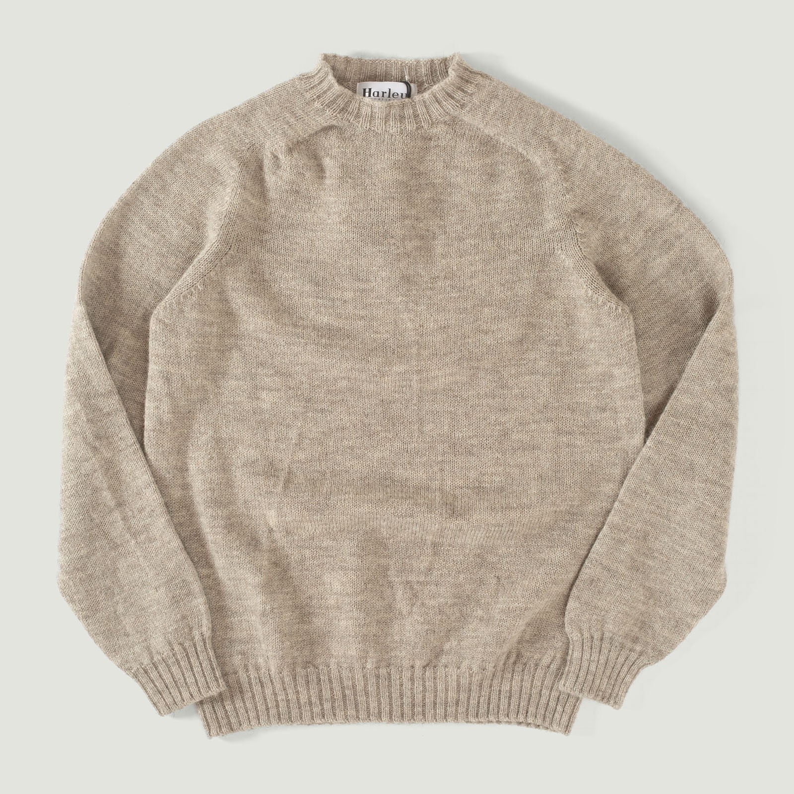 True Shetland Voe Crew Neck in Silver