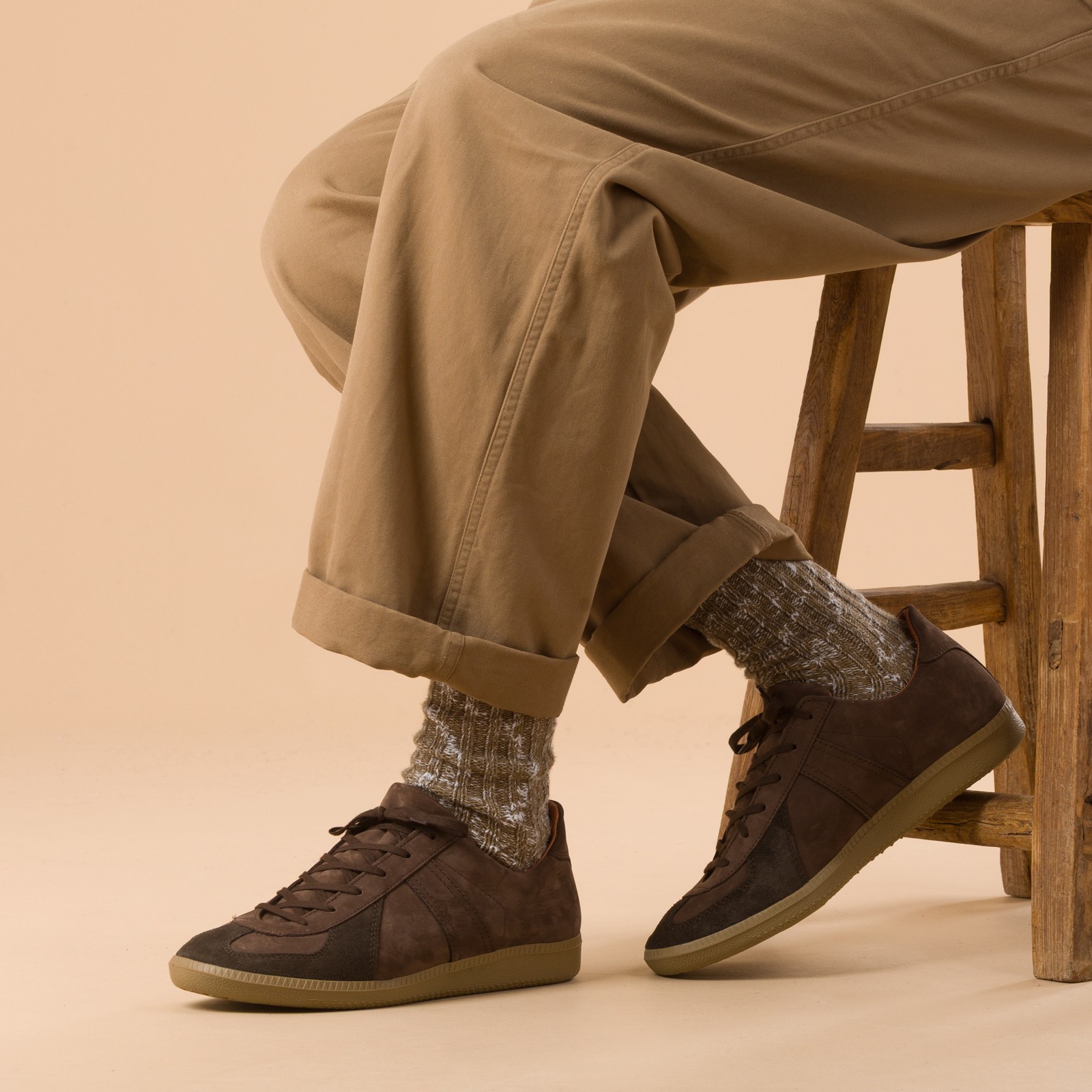 German Military Trainer Brown Nubuck