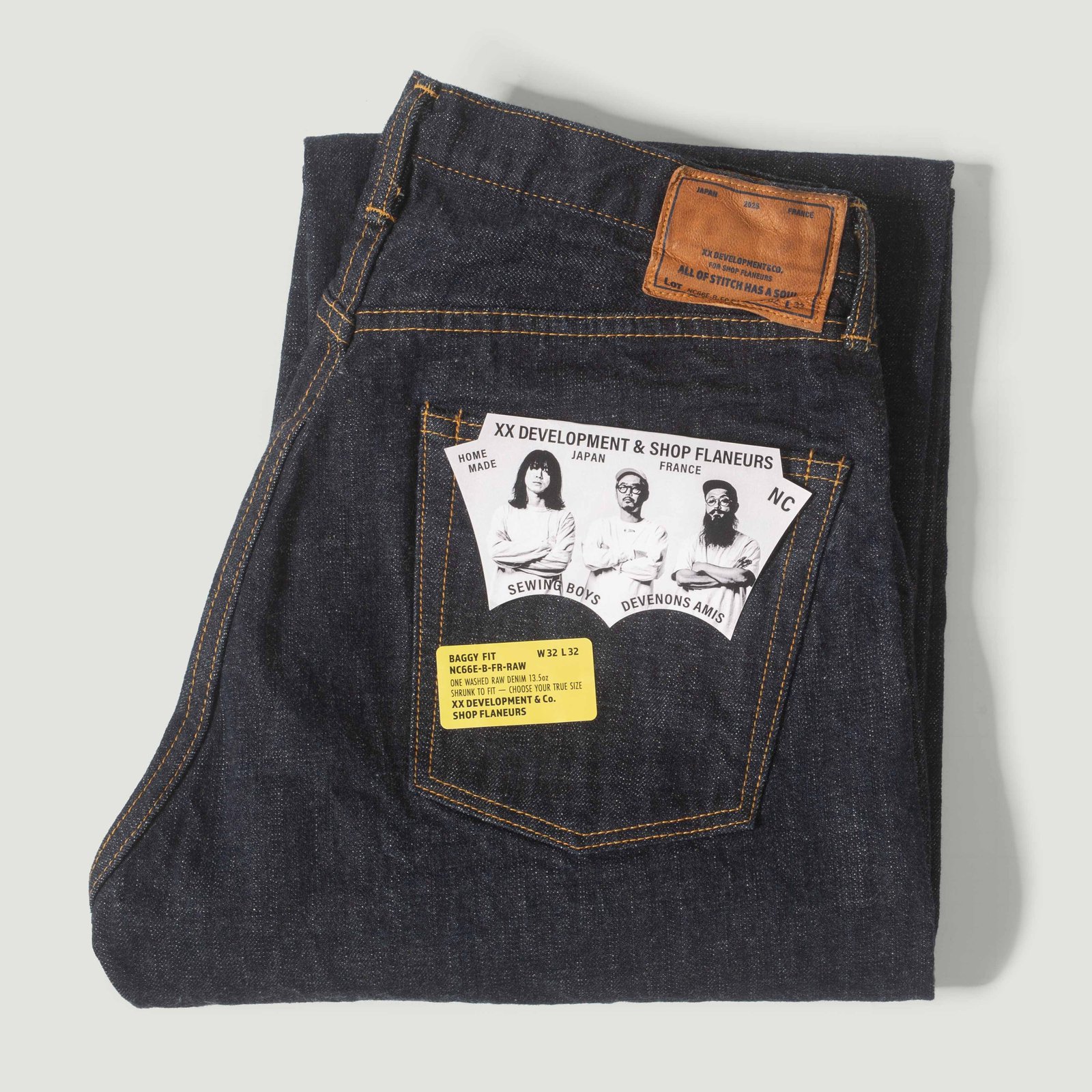 Vignettes guide jeans XX Development X Flâneurs Revival Denim Wide