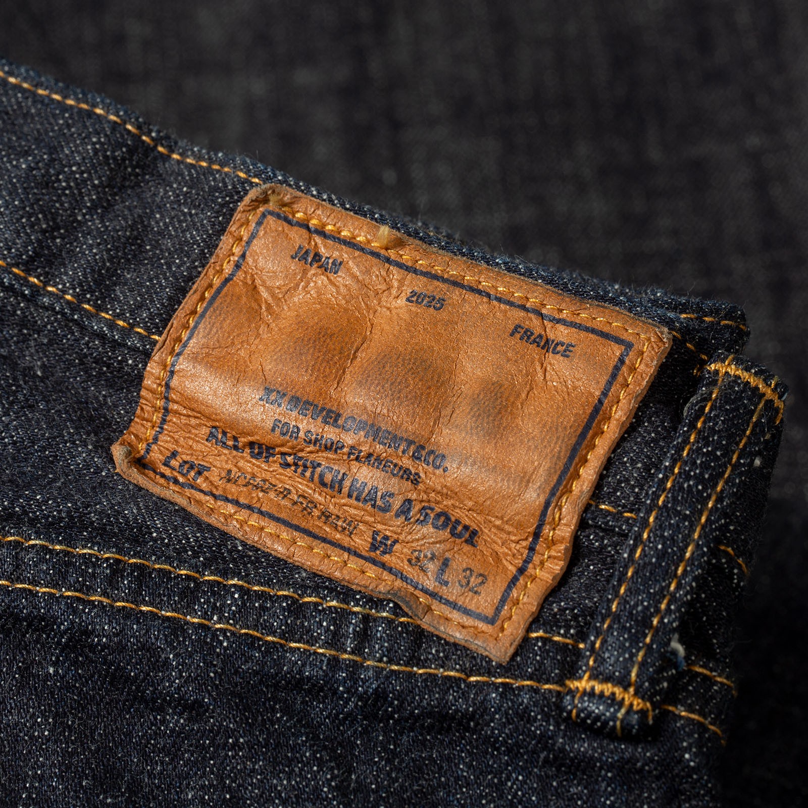 image jeans XX Development X Flâneurs Revival Denim leather patch