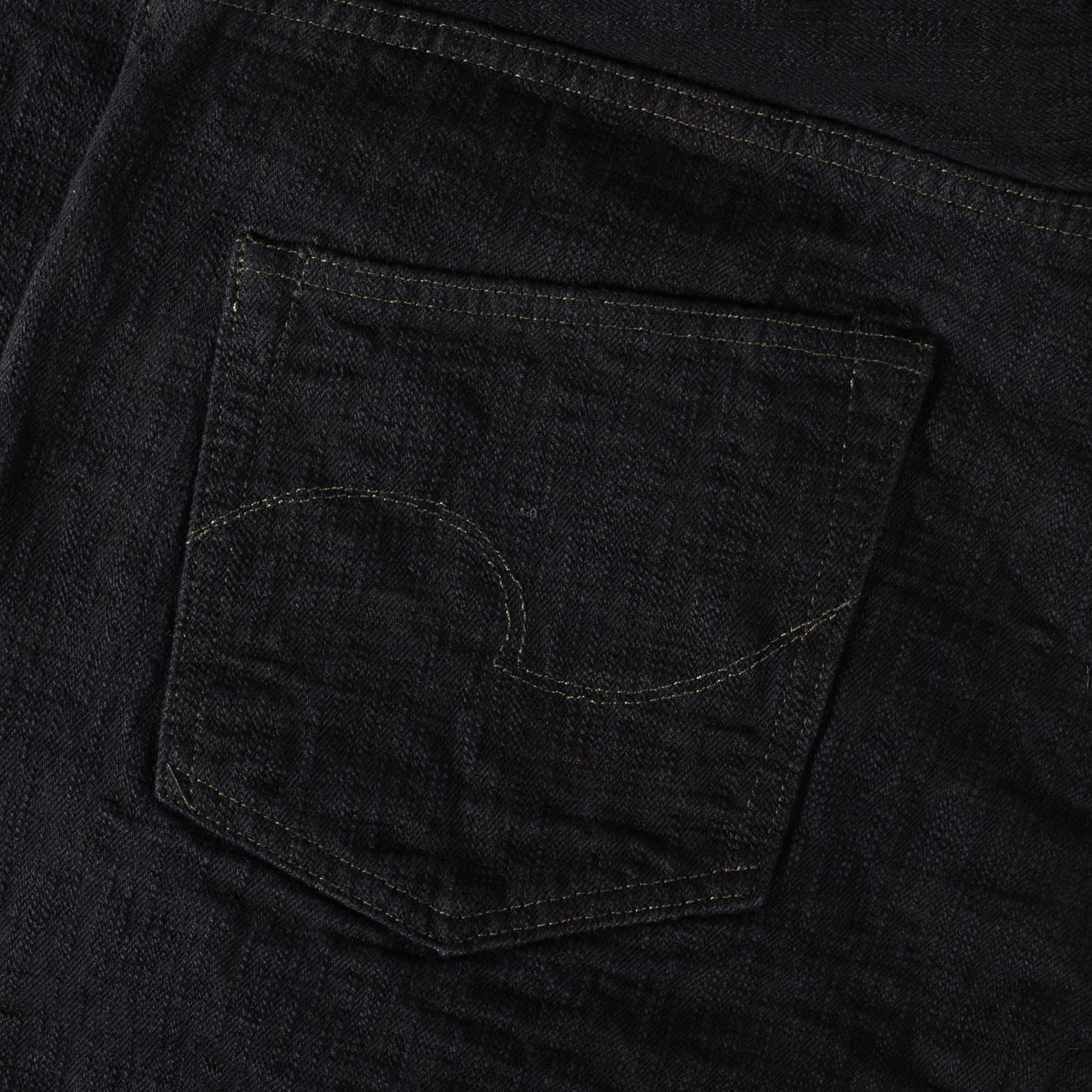 277 17oz Just Right Straight Bumpy Denim Kuro