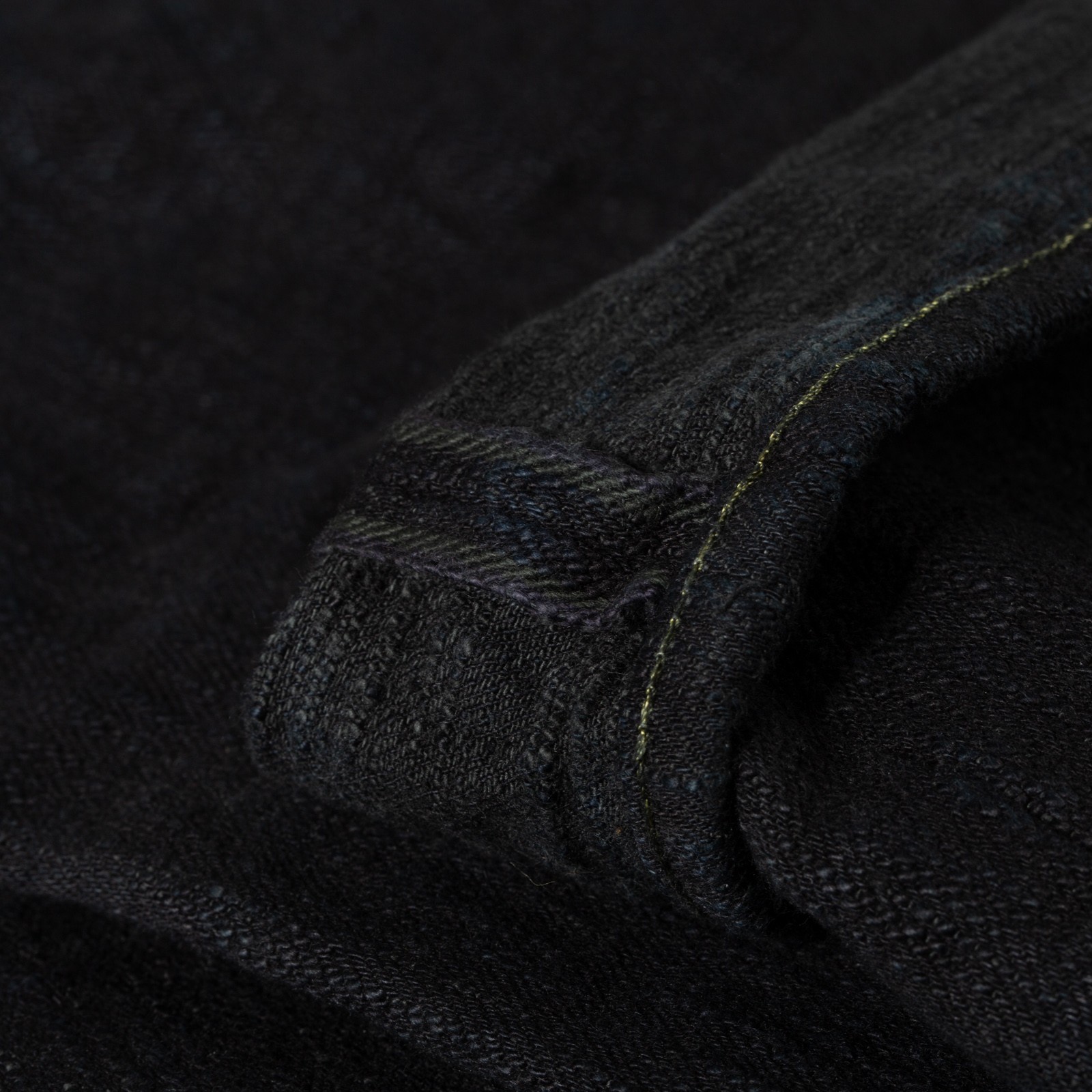 277 17oz Just Right Straight Bumpy Denim Kuro