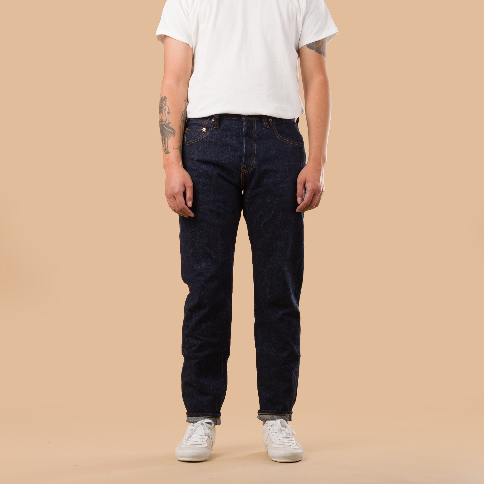 S211AX 18oz "Ai-Benkei" Relaxed Tapered