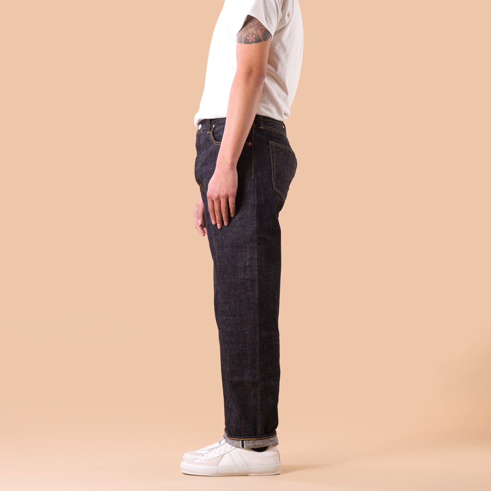 0611 15.5oz Slub Nep Denim Relax Fit Jeans