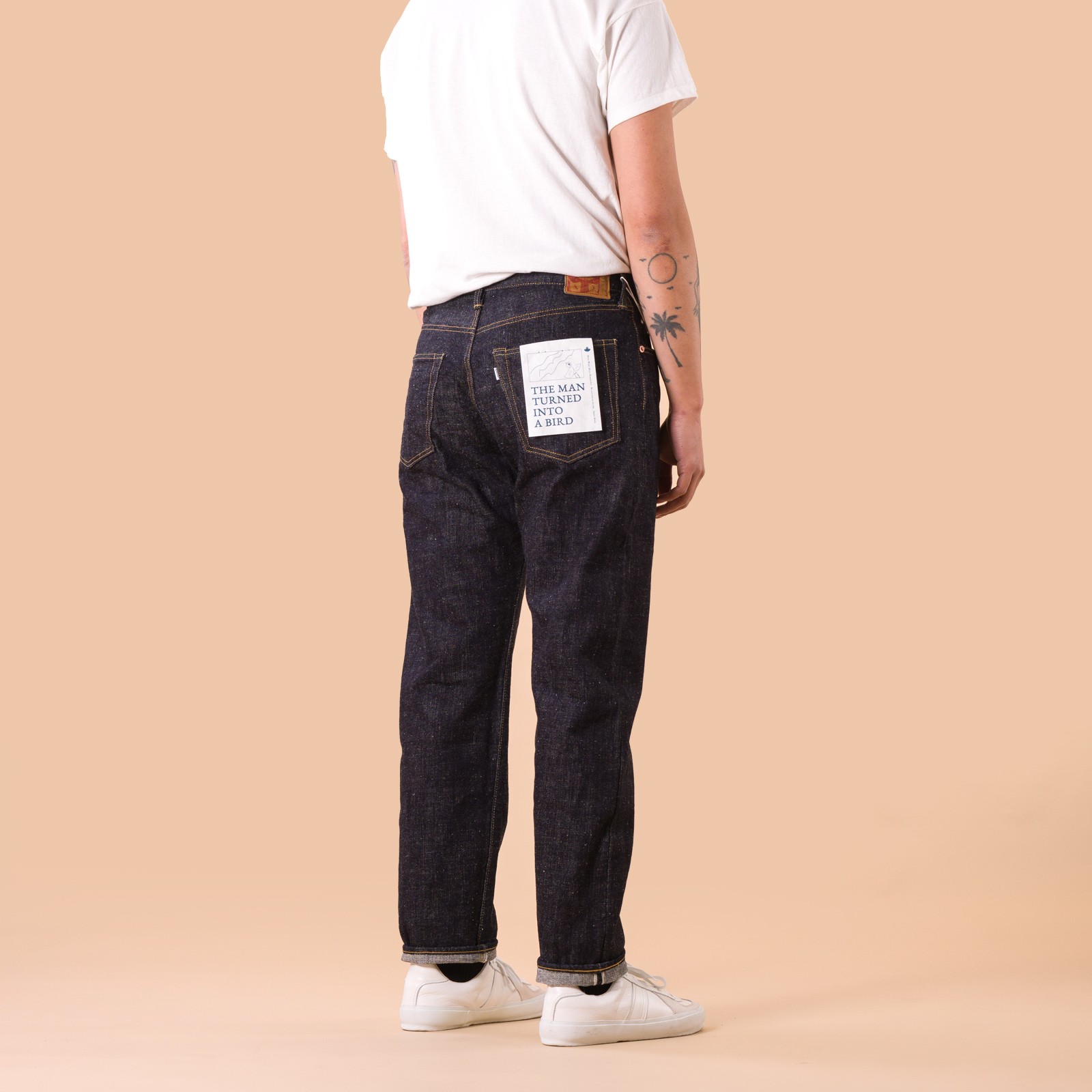 0411 15.5oz Slub Nep Denim Straight Fit Jeans