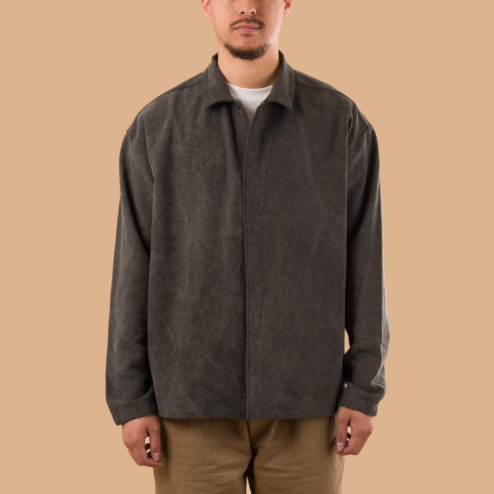 image flâneurs veste Jackman noir Sumi Coach Shirt Black front