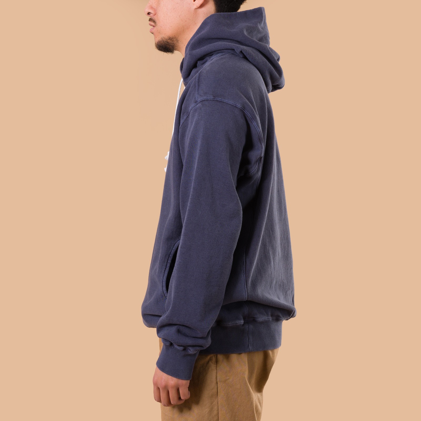 image flâneurs GOOD ON  Heavy Pullover Hood Sweat P-Navy side