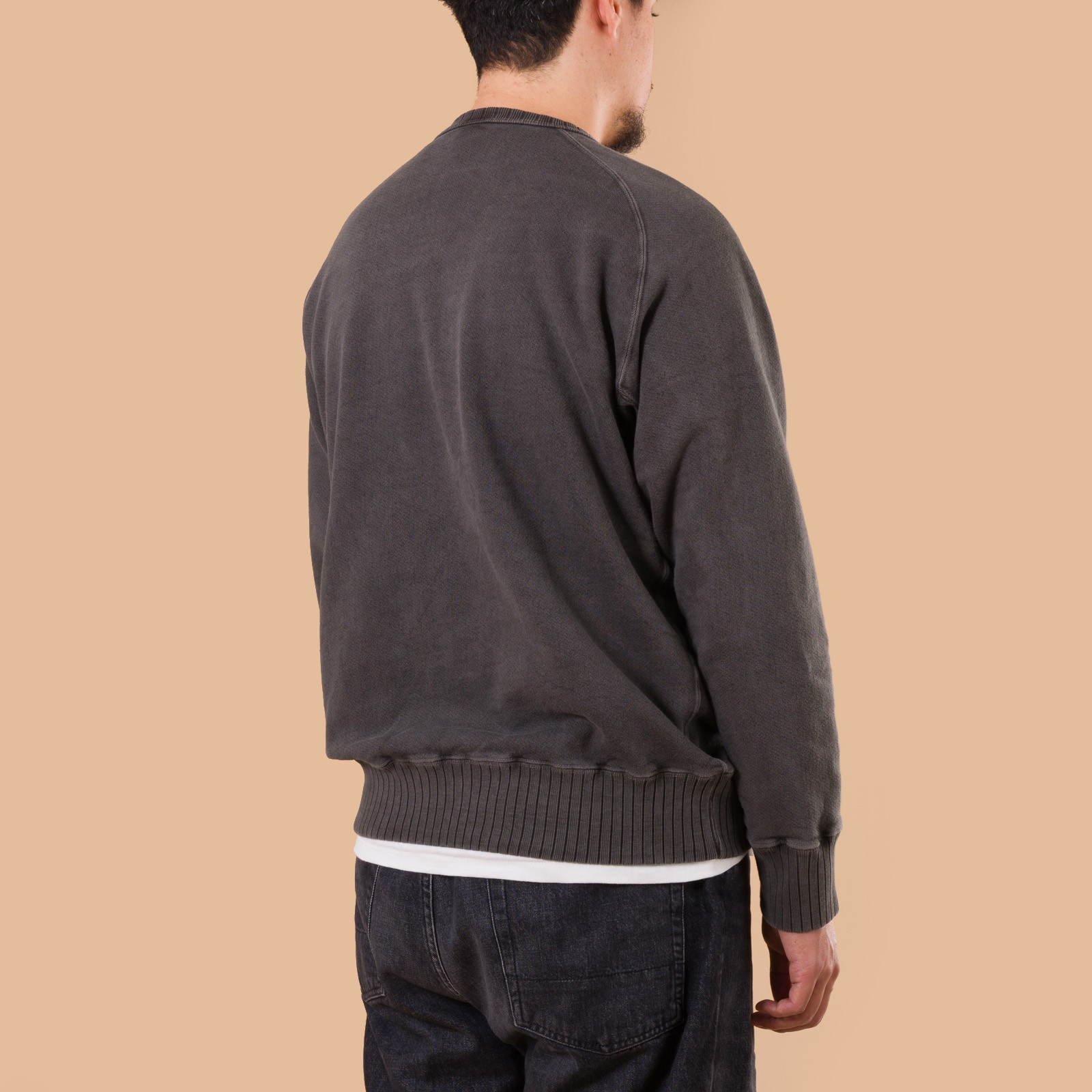 image flâneurs sweat Good On raglan p-black back