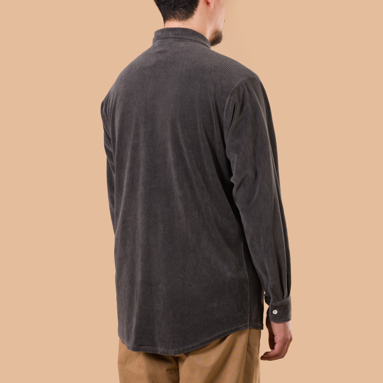 image flâneurs chemise en velours Good On p-black front back