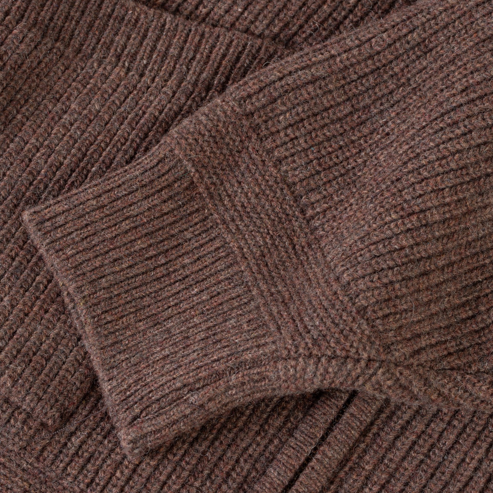 image flâneurs pull Frizmworks Wool Deck Zip Up Cardigan Choco Brown maille