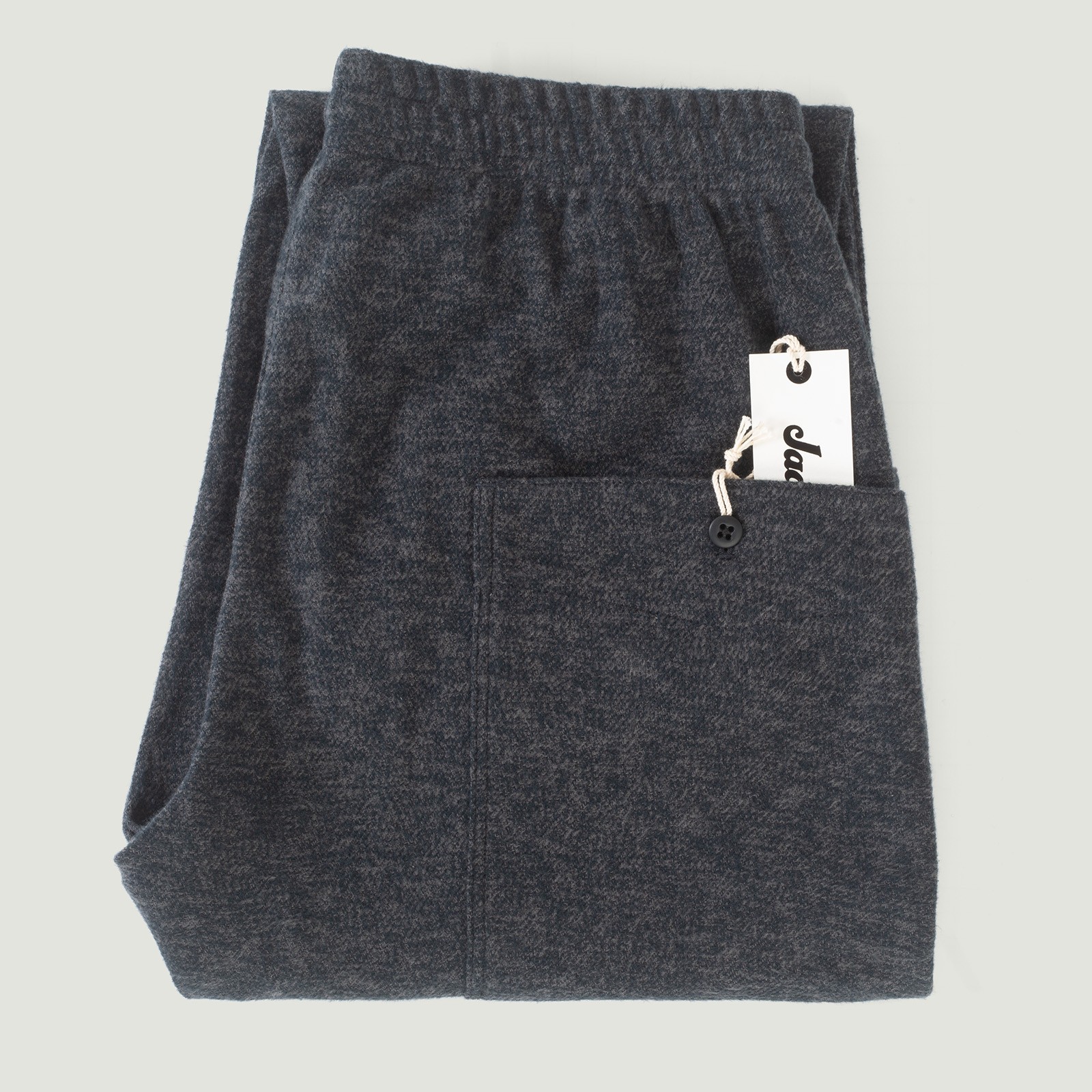 vignette flâneurs pantalon laine Jackman gris CMT Umps Pants Black Mix