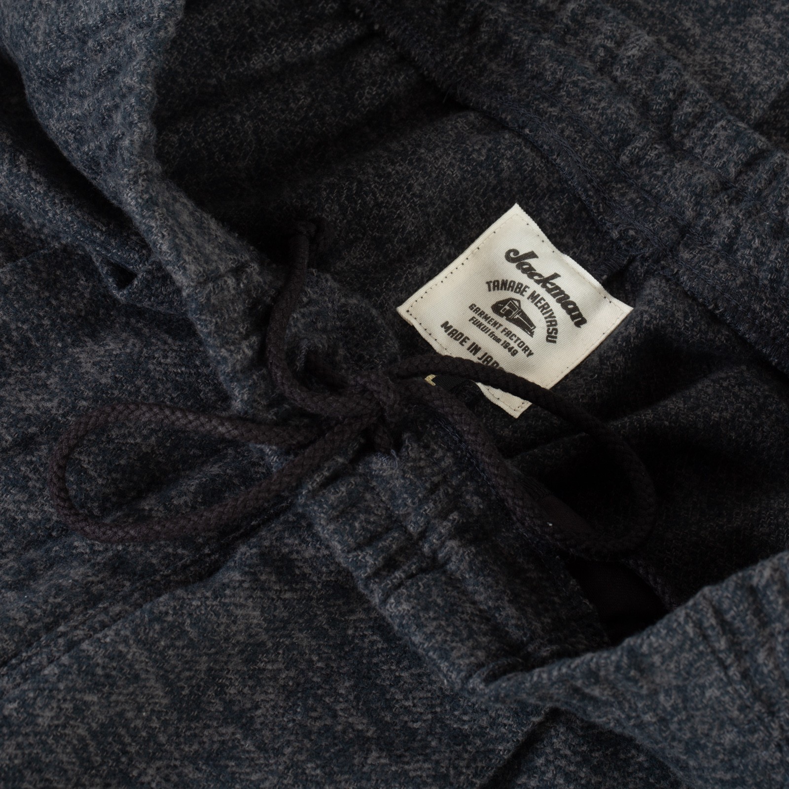 flâneurs pantalon laine Jackman gris CMT Umps Pants Black Mix (3)