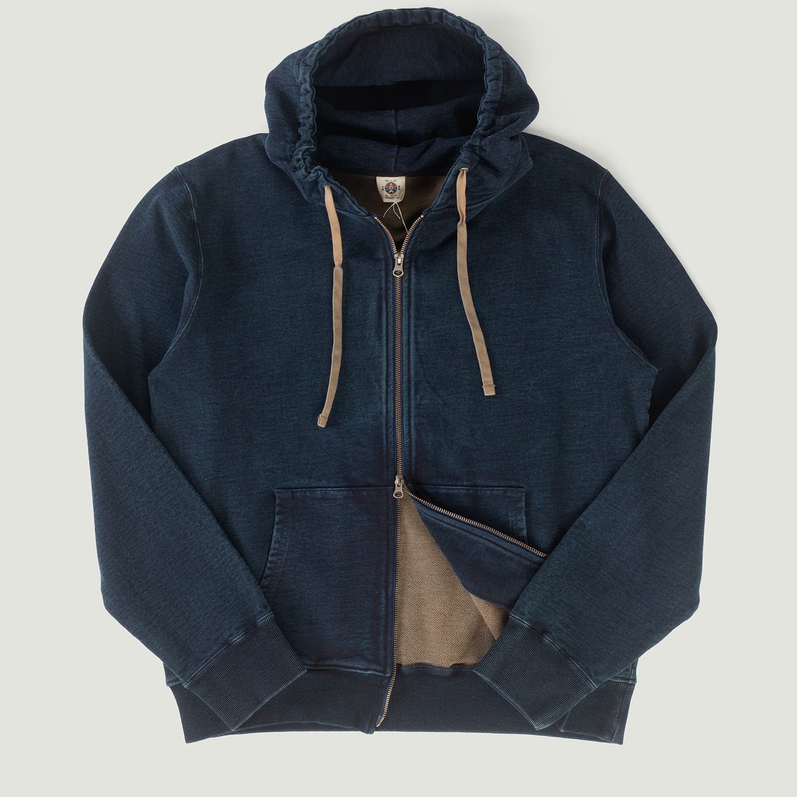 Vignettes SAMURAI JEANS sweatshirt zippé indigo dye