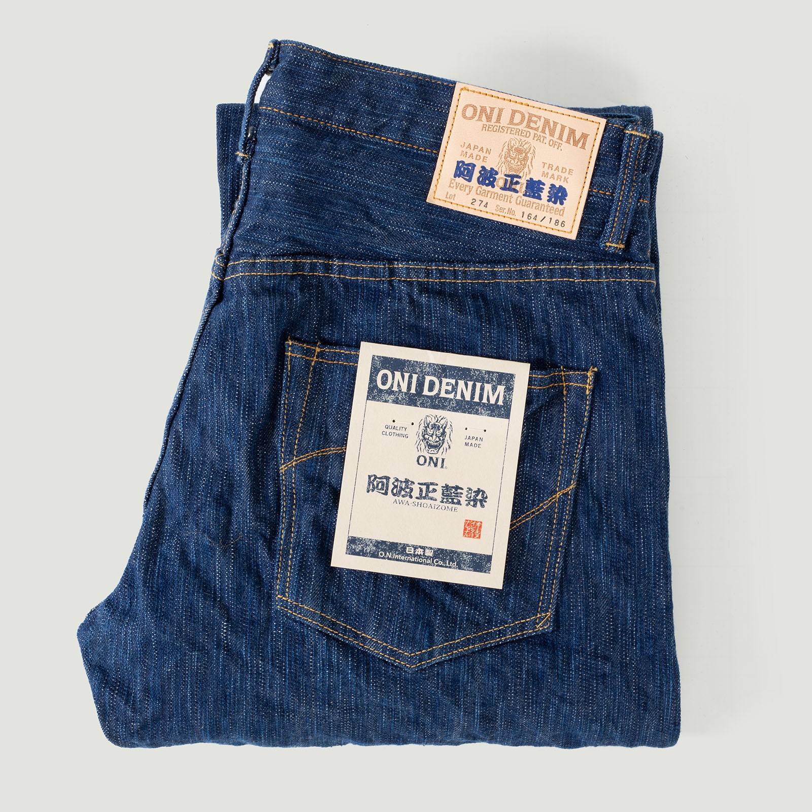 vignette flâneurs ONI DENIM  274 Awa Shoai Natural Indigo Regular Straight Selvedge Denim
