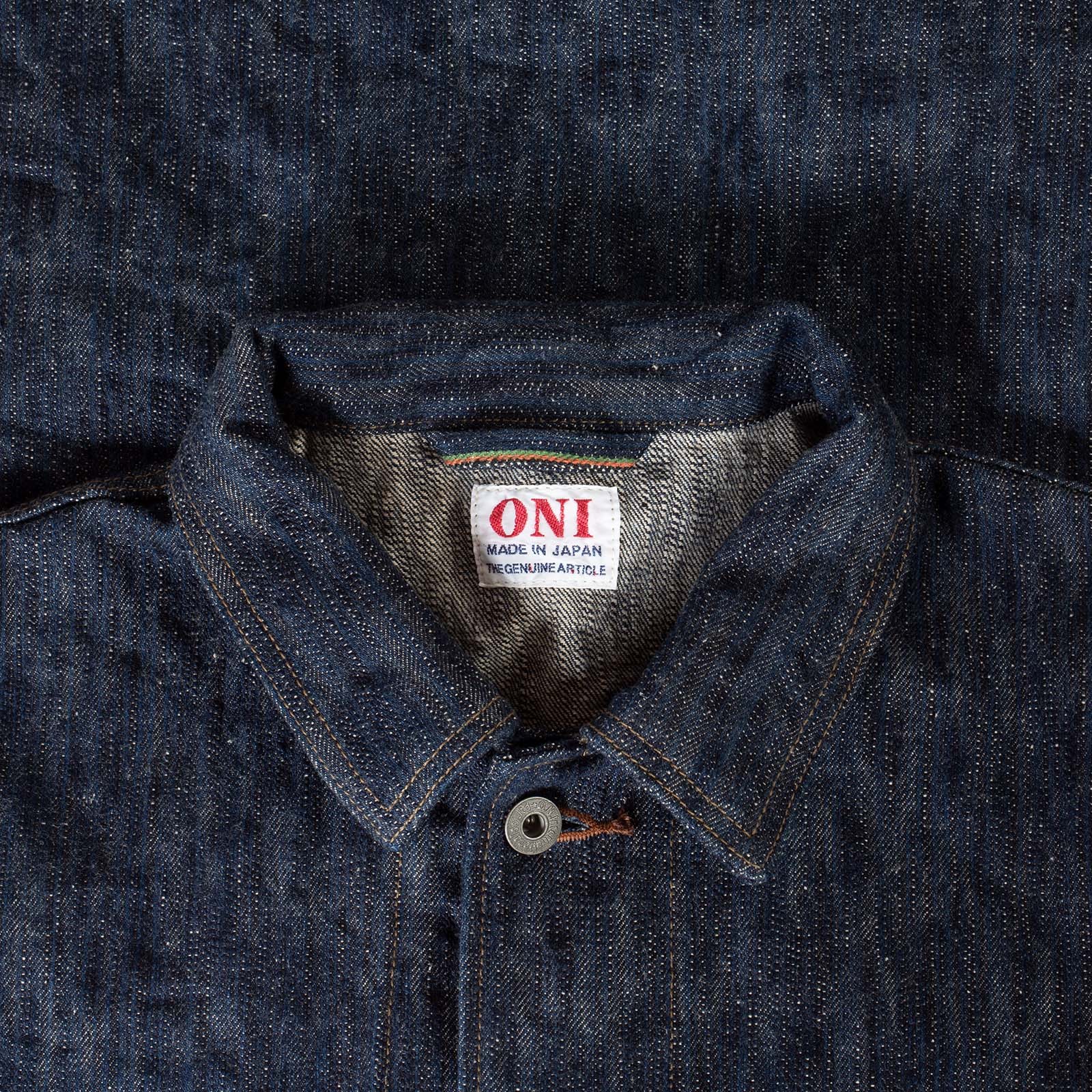 image flâneurs veste coverall ONI Denim Kase col