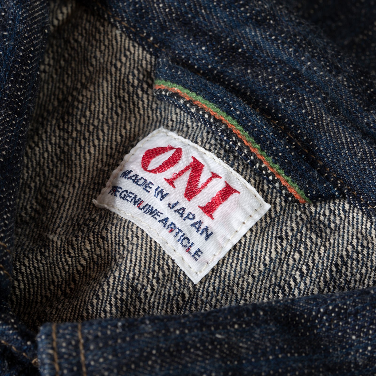 image flâneurs veste coverall ONI Denim Kase tag