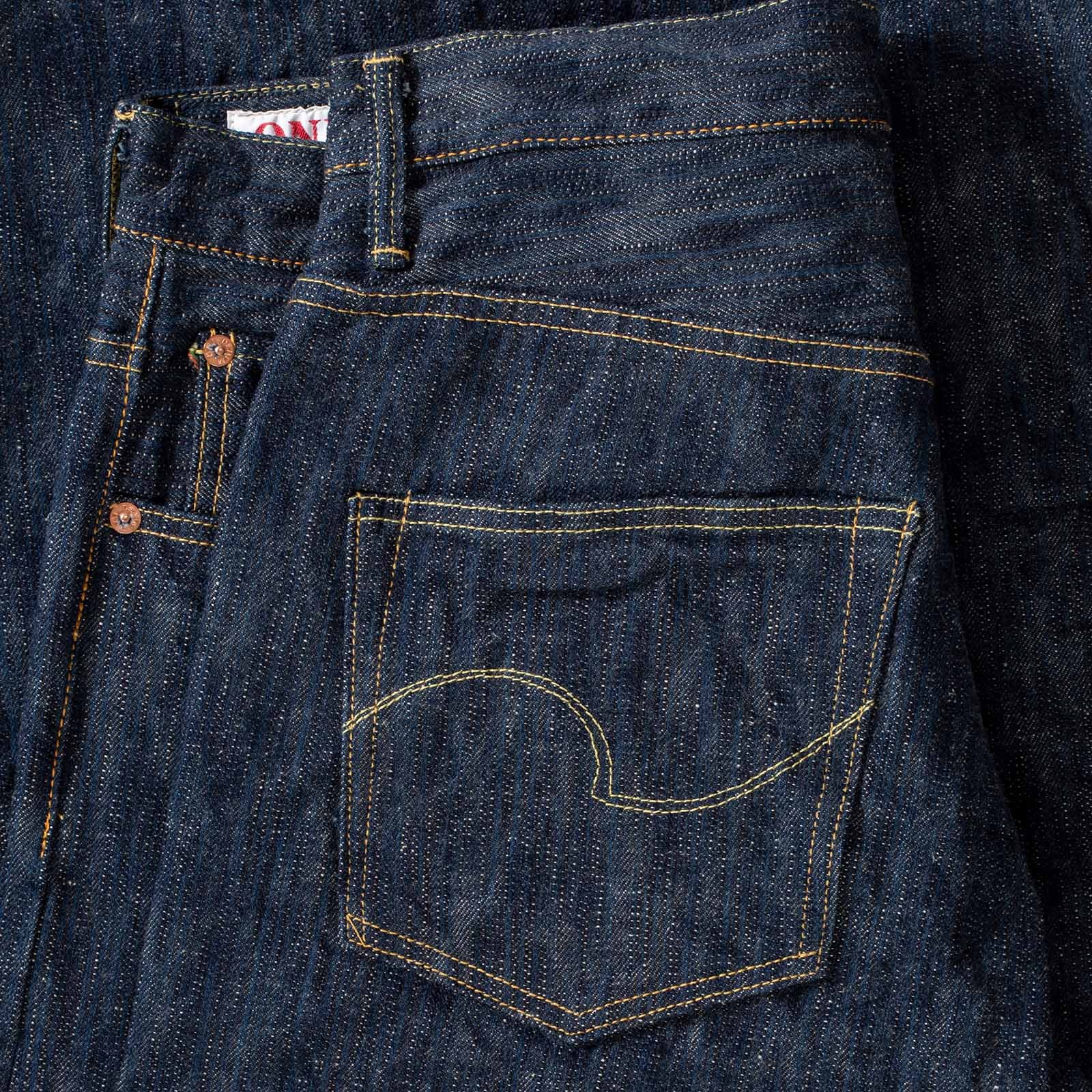flâneurs jean ONI Denim Kase leather pocket
