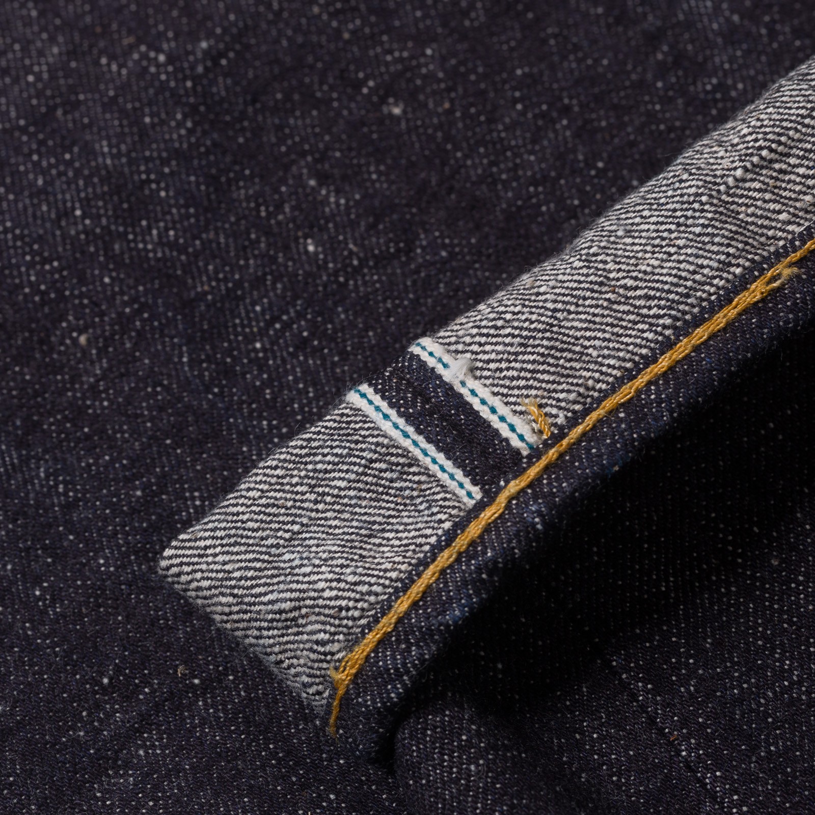 0811 15.5oz Slub Nep Denim Loose Fit Jeans