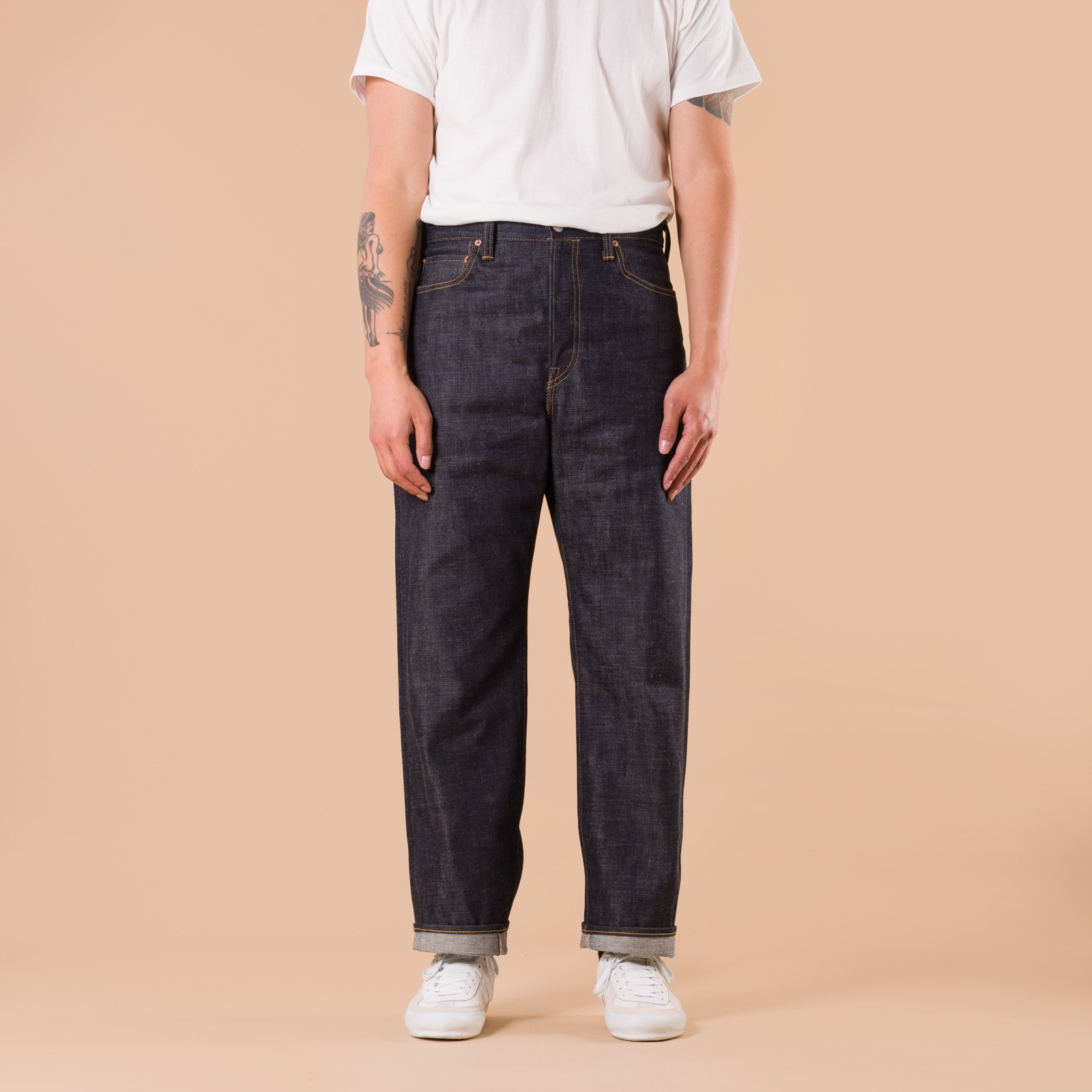 images flâneurs OMOTO DENIM  0816S 15.5oz Raw Denim Loose Fit front