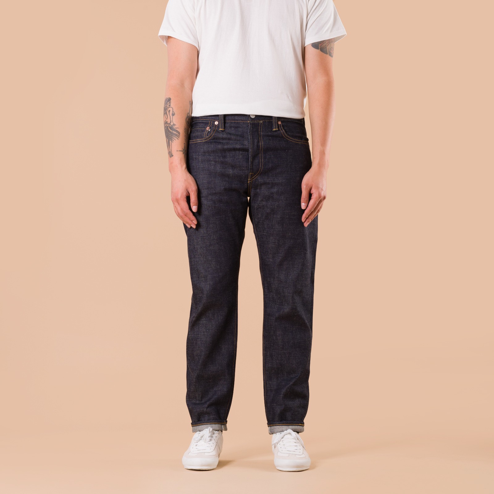 images flâneurs OMOTO DENIM  15.5oz Raw Denim  relax fit front