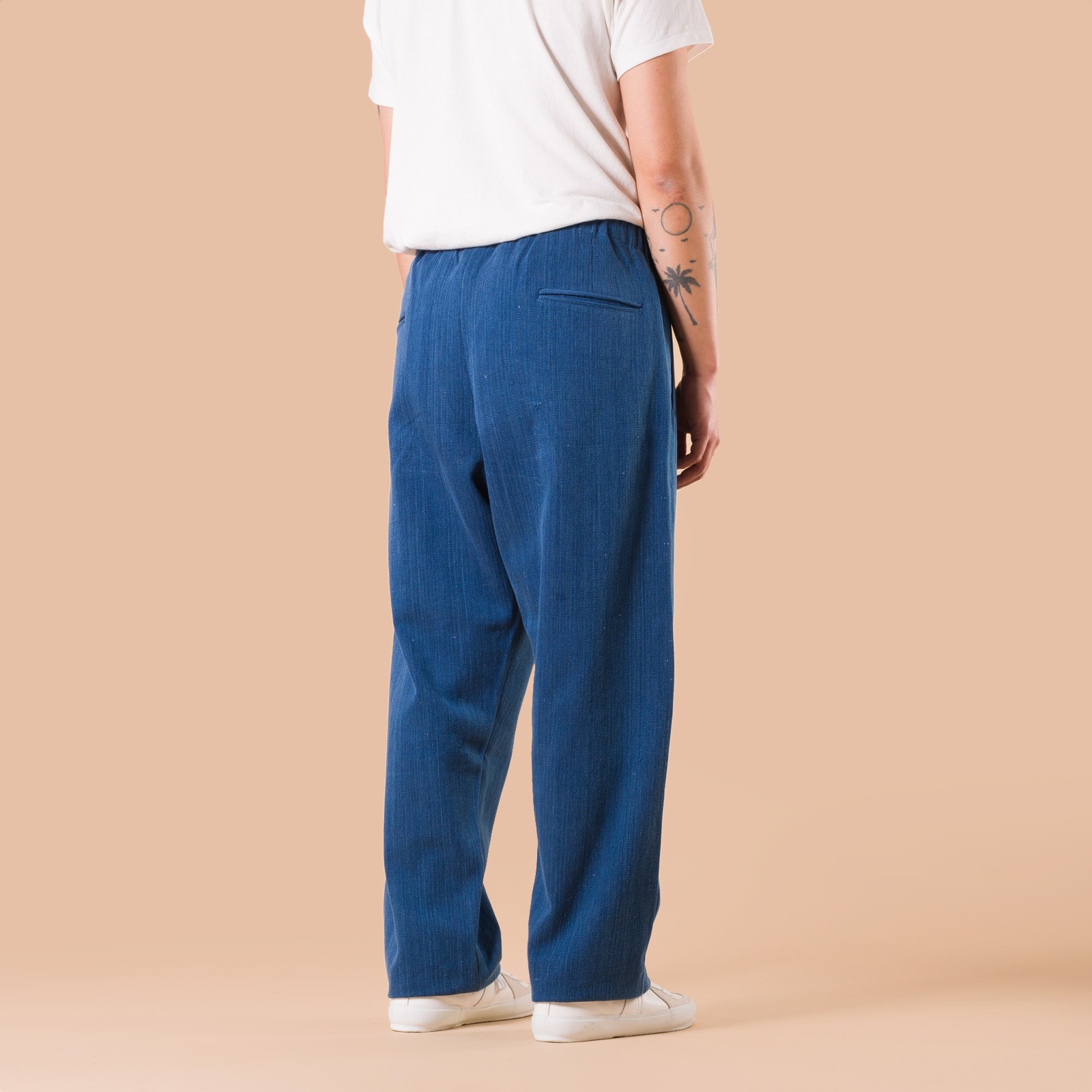 pantalon à pinces indigo KARDO X FLANEURS back