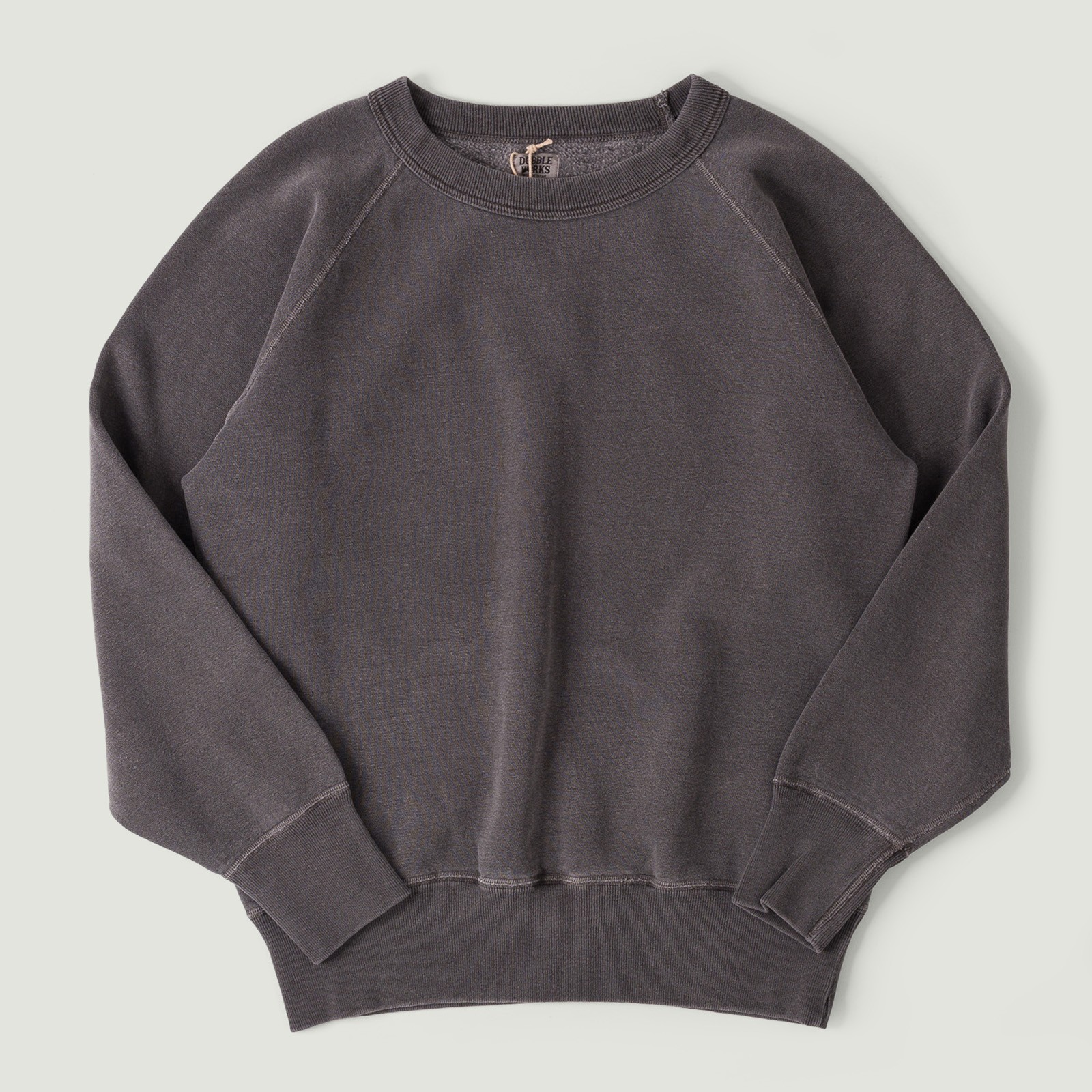 Flatseams Raglan Sweatshirt Pigment Dye Sumikuro