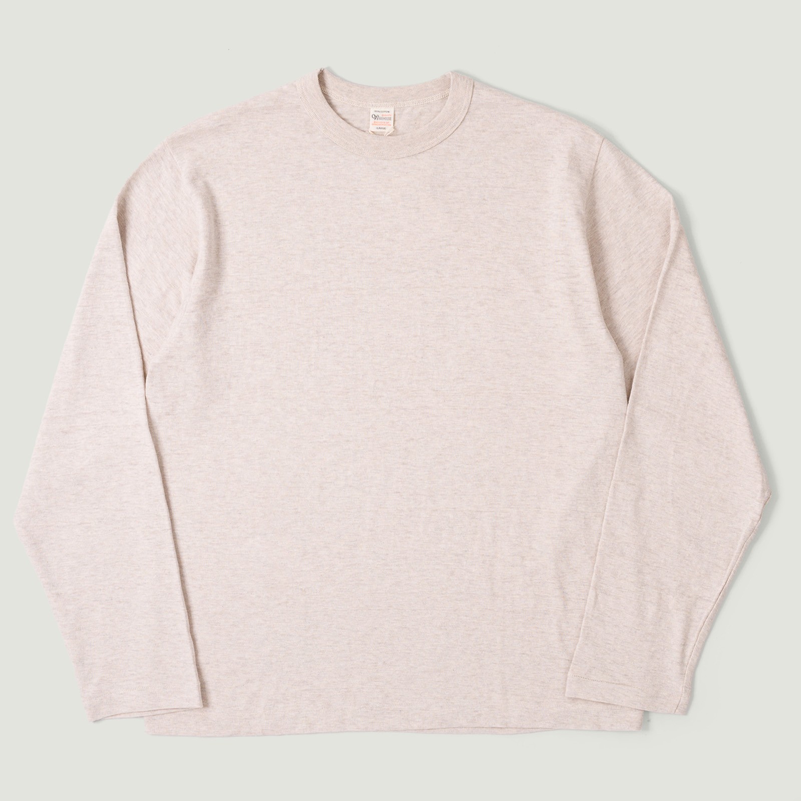 Image-Flâneurs_WAREHOUSE & CO. / Lot. 5906 L/S Crewneck T-Shirt Oatmeal_Vignette