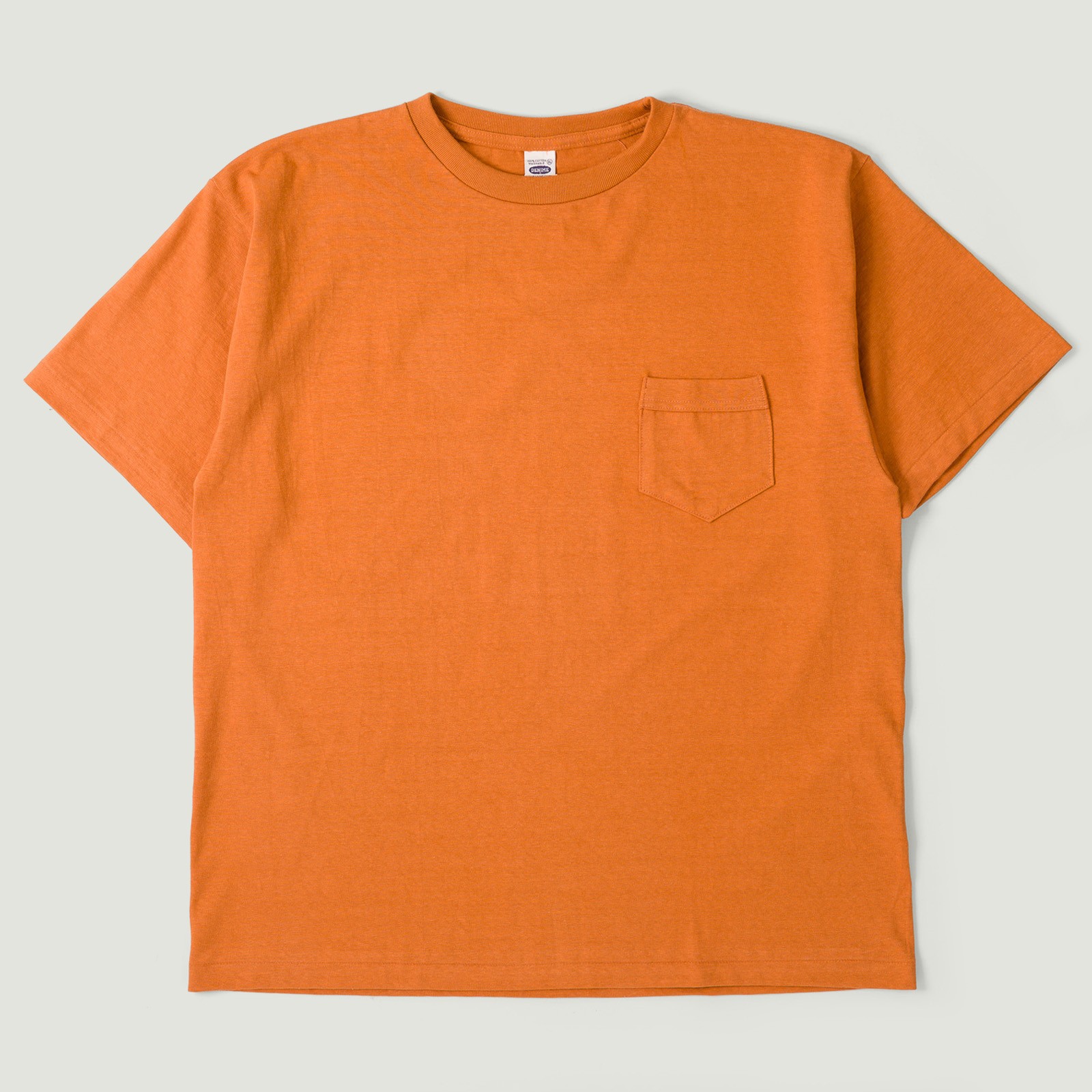 Image-Flâneurs_DENIME / Lot. 273 Crew Neck Pocket T-Shirt Brick_Vignette
