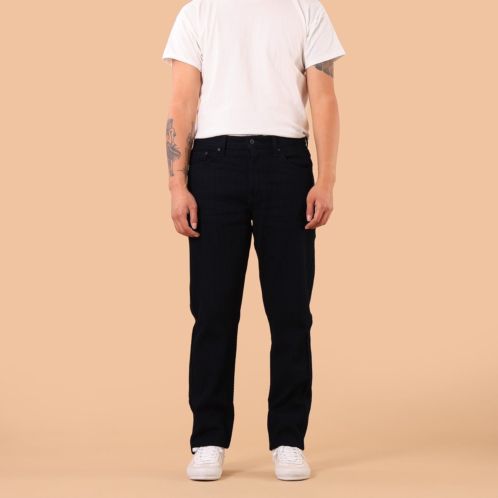 Image-Flâneurs_NAKED & FAMOUS WeirdGuy Indigo Sugiaya de face