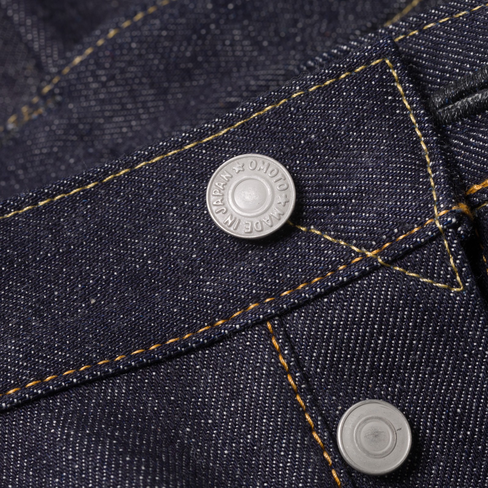 images flâneurs OMOTO DENIM  15.5oz Raw Denim coin detail-5