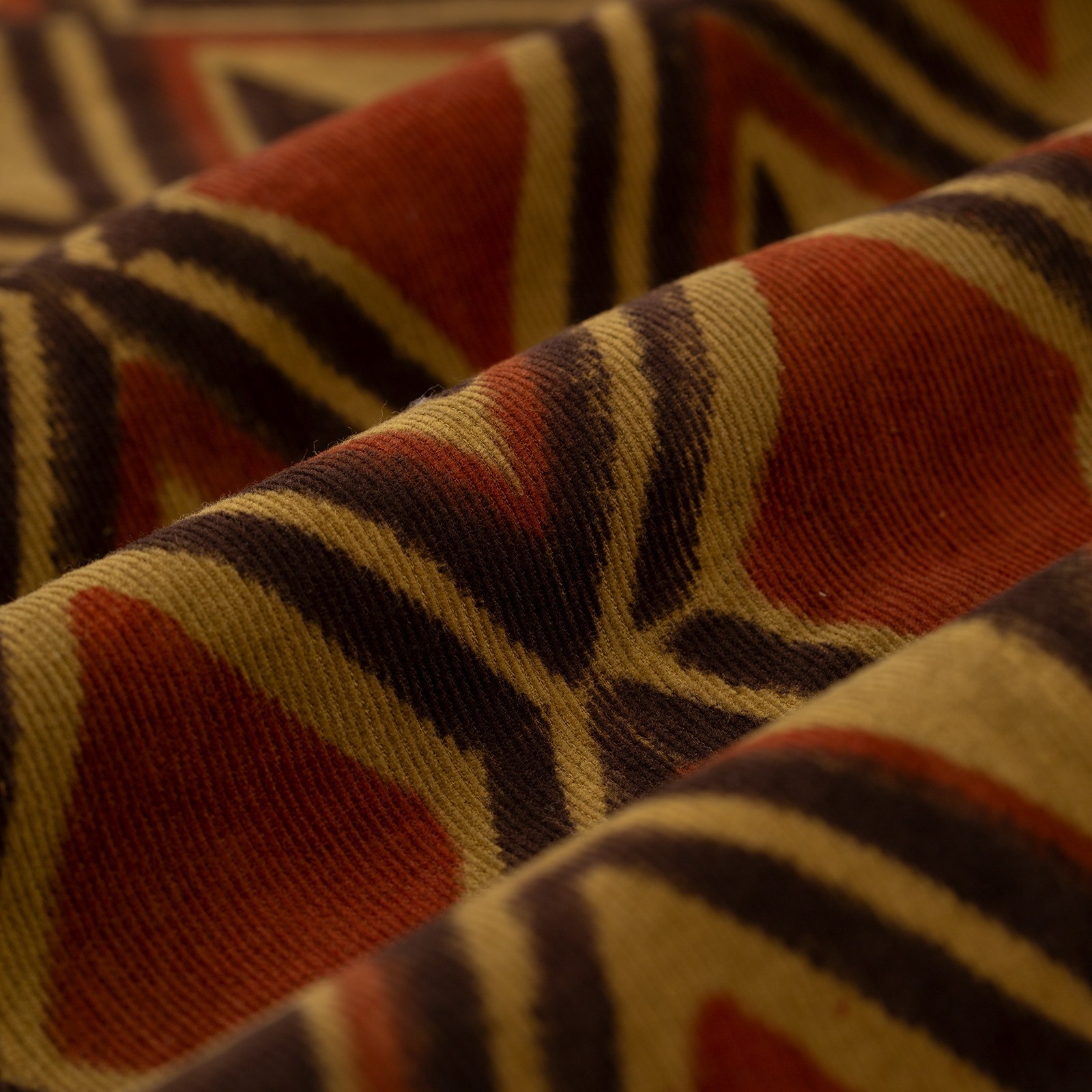 Image Pantalon en velours à motif bloc print Kardo X Flâneurs  detail