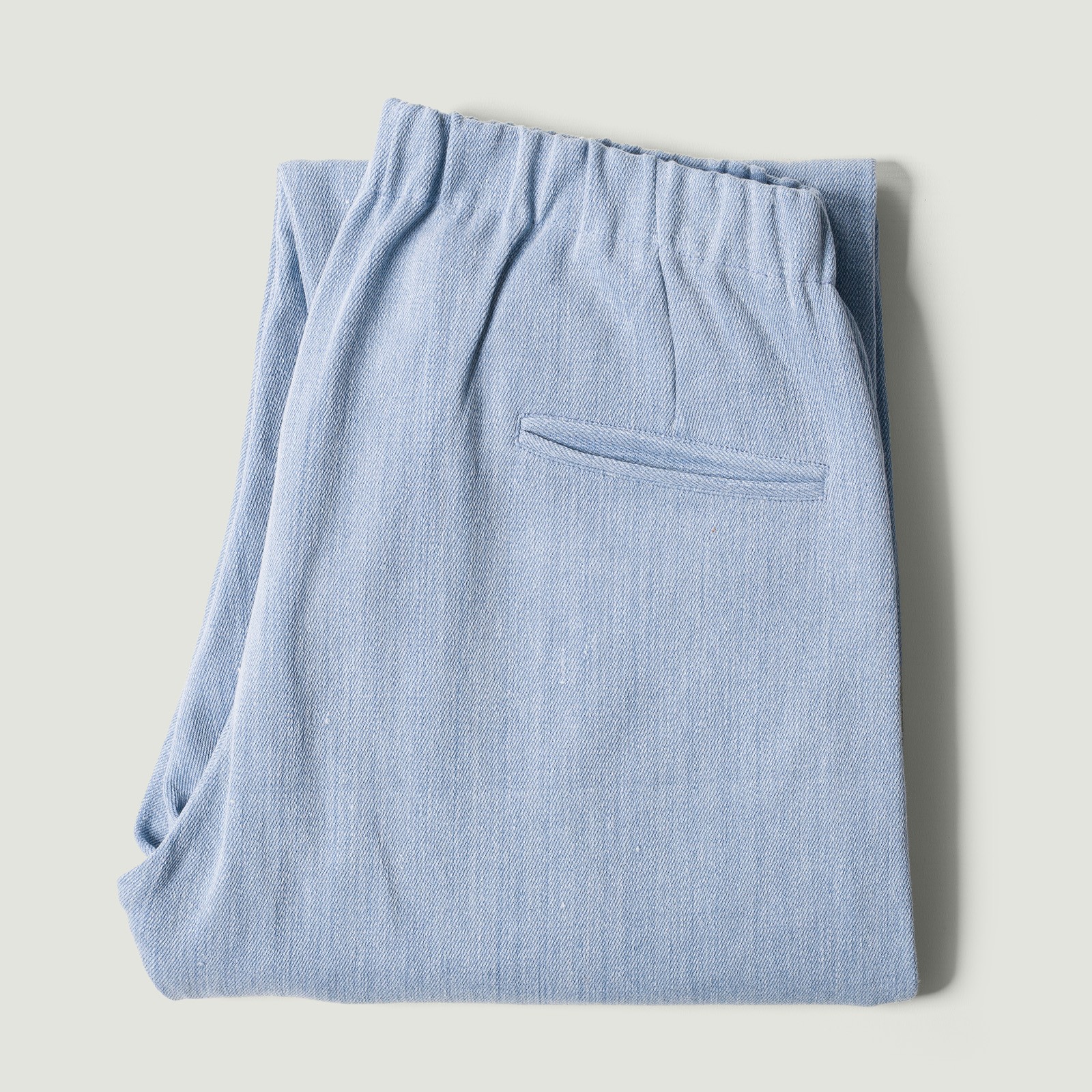 Image-Flâneurs_KARDO X FLANEURS / Taka Trousers Handwoven Denim Light Indigo_Vignette