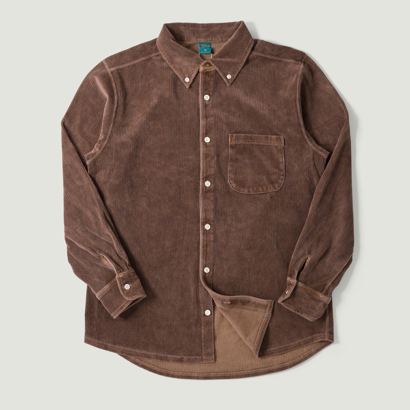 Image-Flâneurs_GOOD ON / Knit Corduroy B.D. Shirt P-Brown_Vignette
