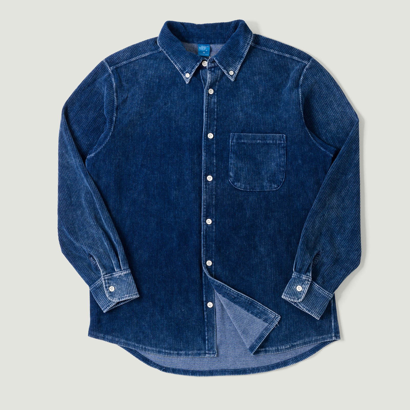 image flâneurs chemise en velours Good On  indigo vignette