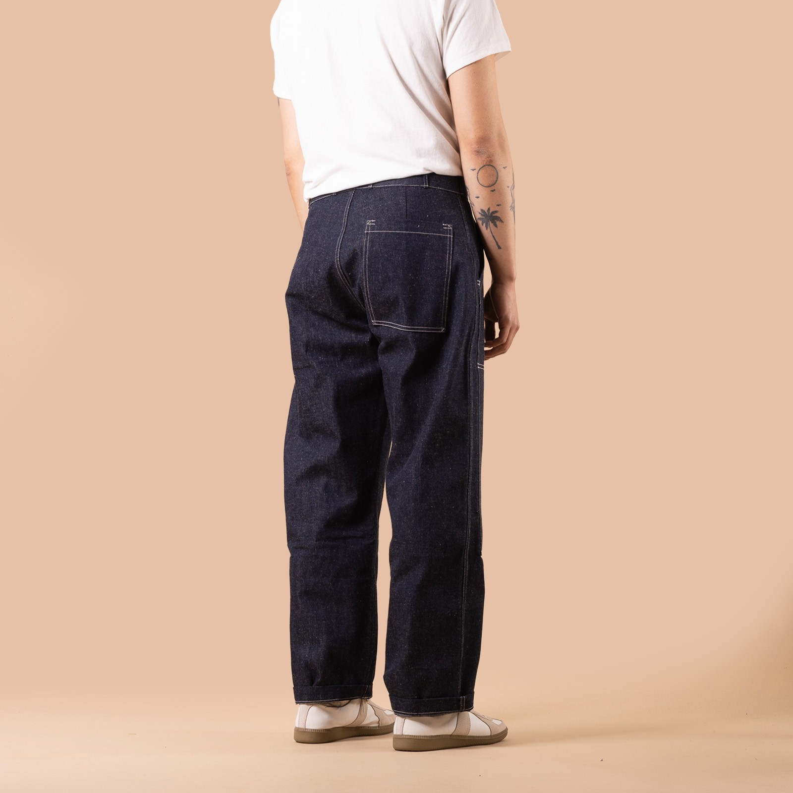 Image-Flâneurs_WAREHOUSE & CO. / Lot. 1239 1930's WPA Double Knee Denim Trousers Indigo_de dos