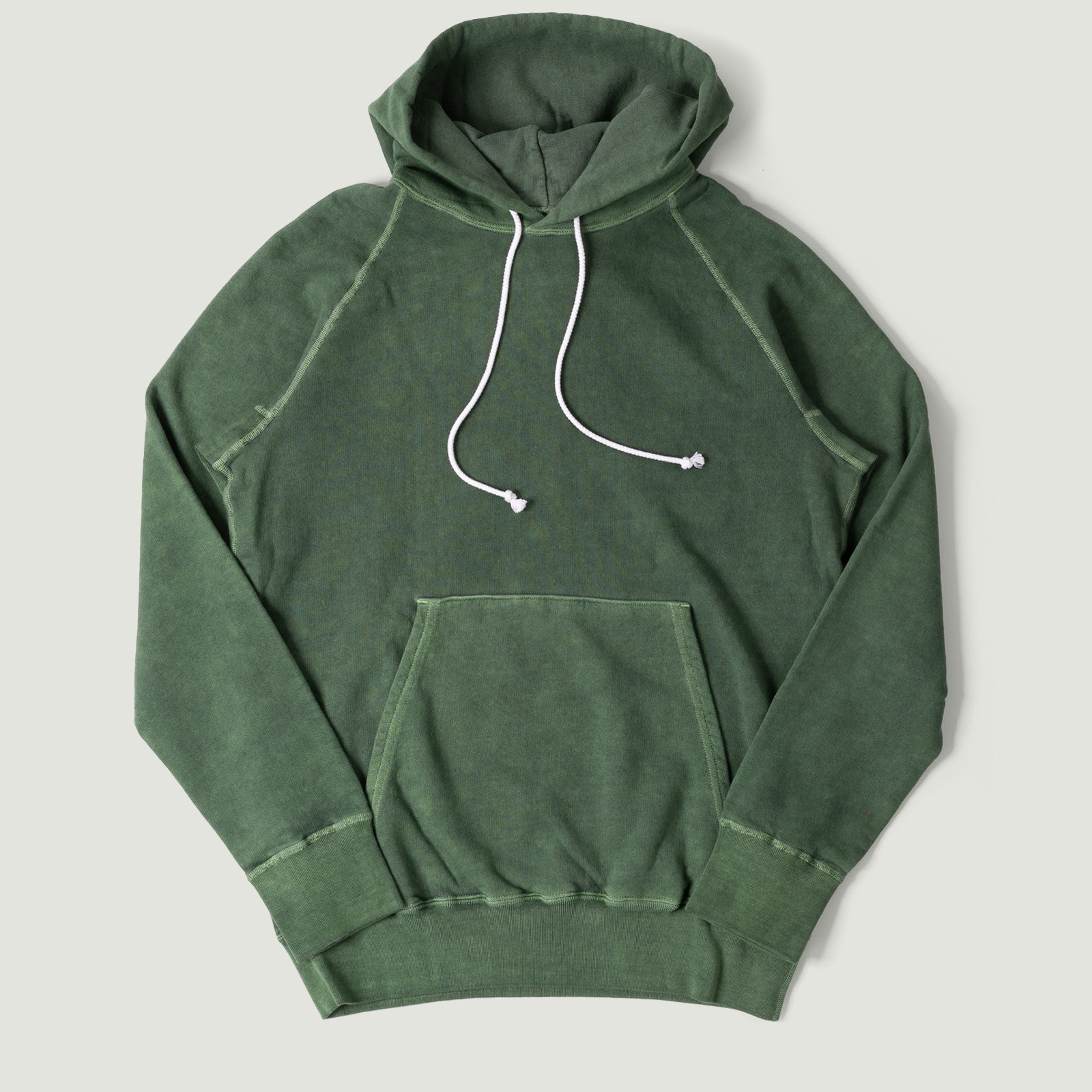 Image-Flâneurs_GOOD ON / Raglan Pullover Hood Sweat P-Dark Green vignette