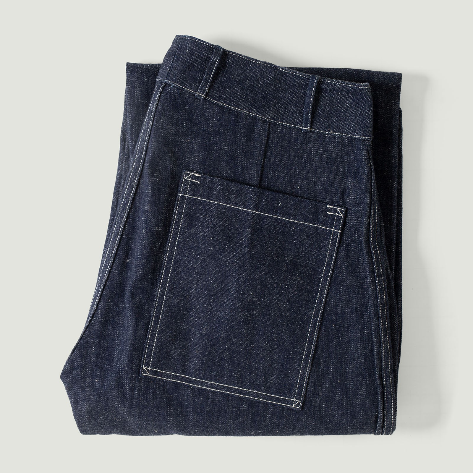 vignette flaneurs Warehouse Lot. 1239 1930's WPA Double Knee Denim Trousers Indigo (9)