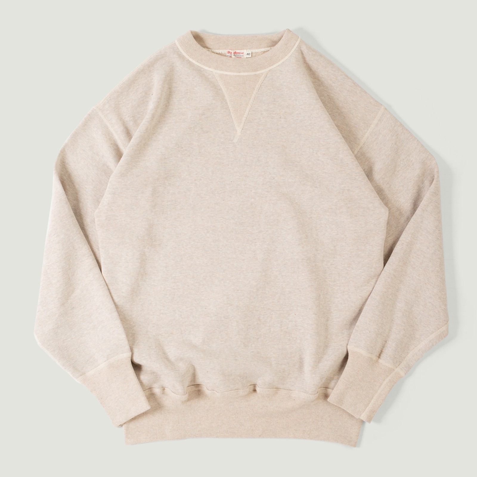 Lot. 401 Plain Crew Neck Sweatshirt Oatmeal
