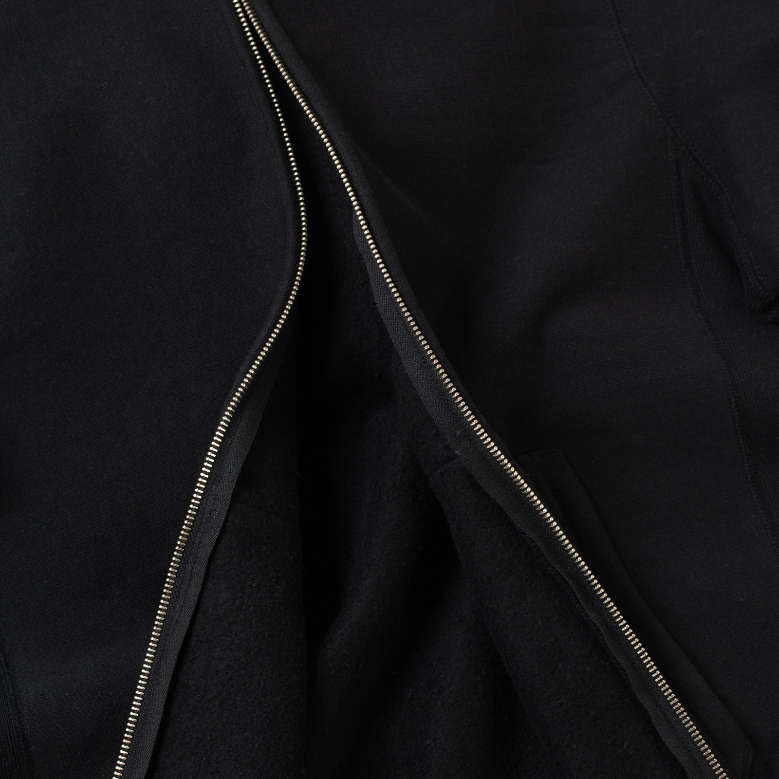 détail zip flaneurs WAREHOUSE & COW Lot. 487 Zip Hooded Sweatshirt Black (3)