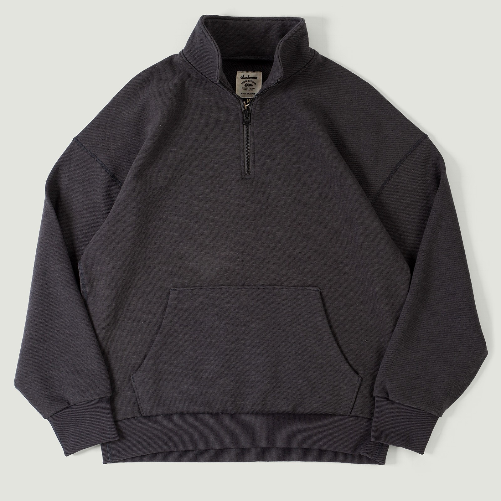 GG Sweat Half-Zip Ink Black