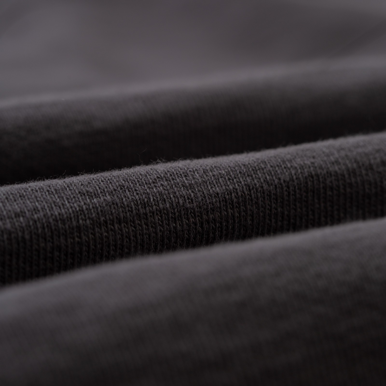 détail matiere flaneurs JACKMAN  GG Sweat Half-Zip charcoal (1)