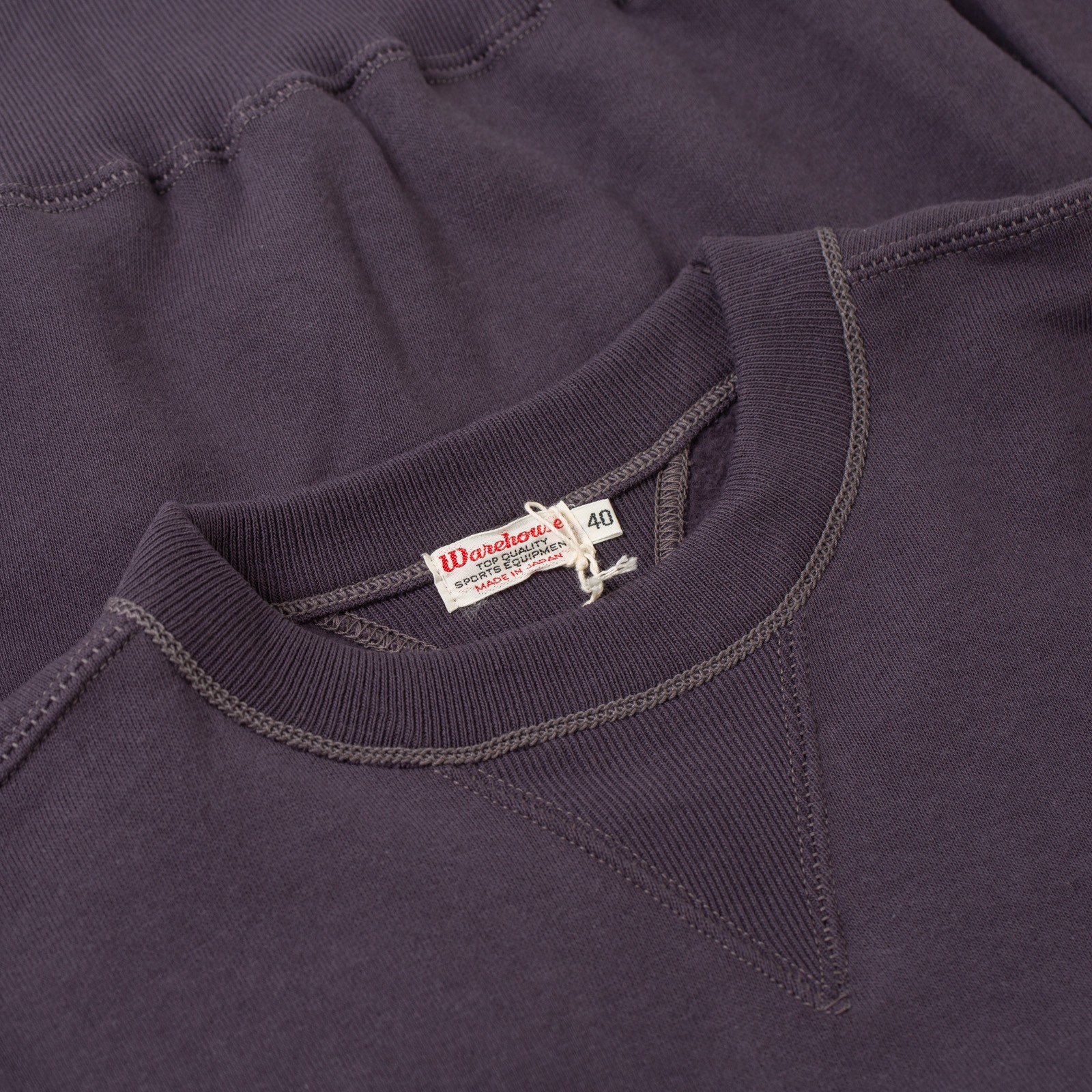 détail flaneurs WAREHOUSE & CO.  Lot. 401 Plain Crew Neck Sweashirt dark navy (2)