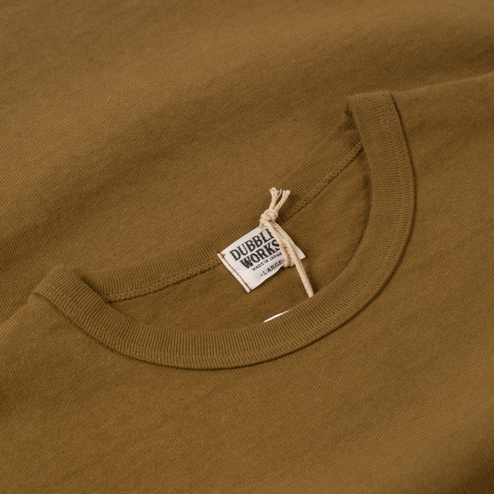 image colflaneurs DUBBLE WORKS Heavyweight Short Sleeve Tee Khaki