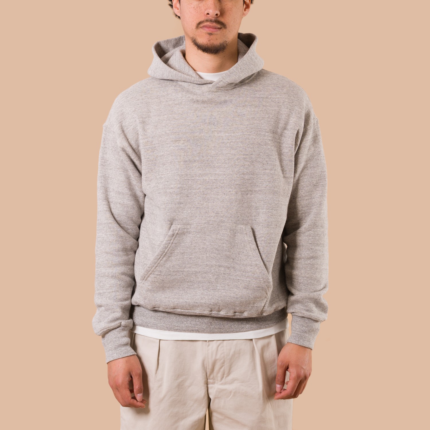 Loopwheel Sweat Hoodie Heather Grey